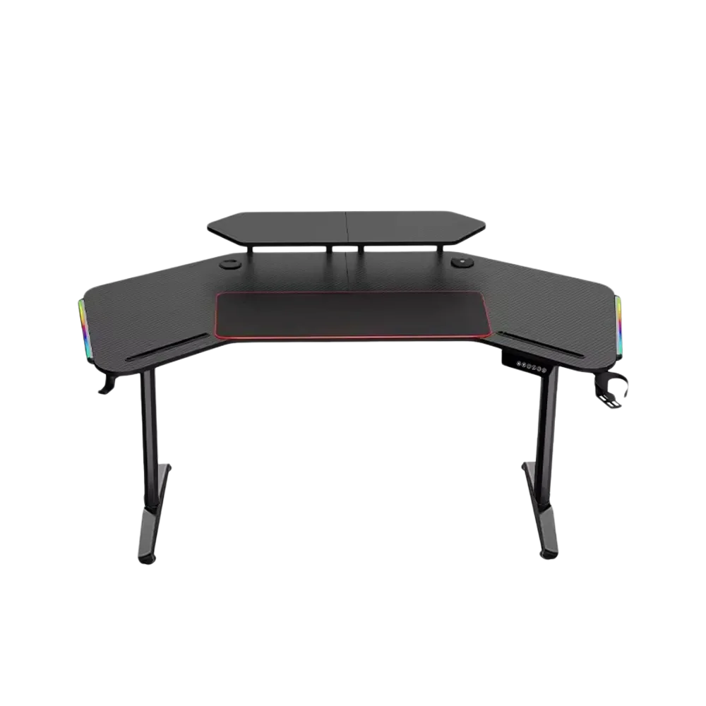 Gamvity Electric Height Adjustable Gaming Desk(1600*800*750) - Black