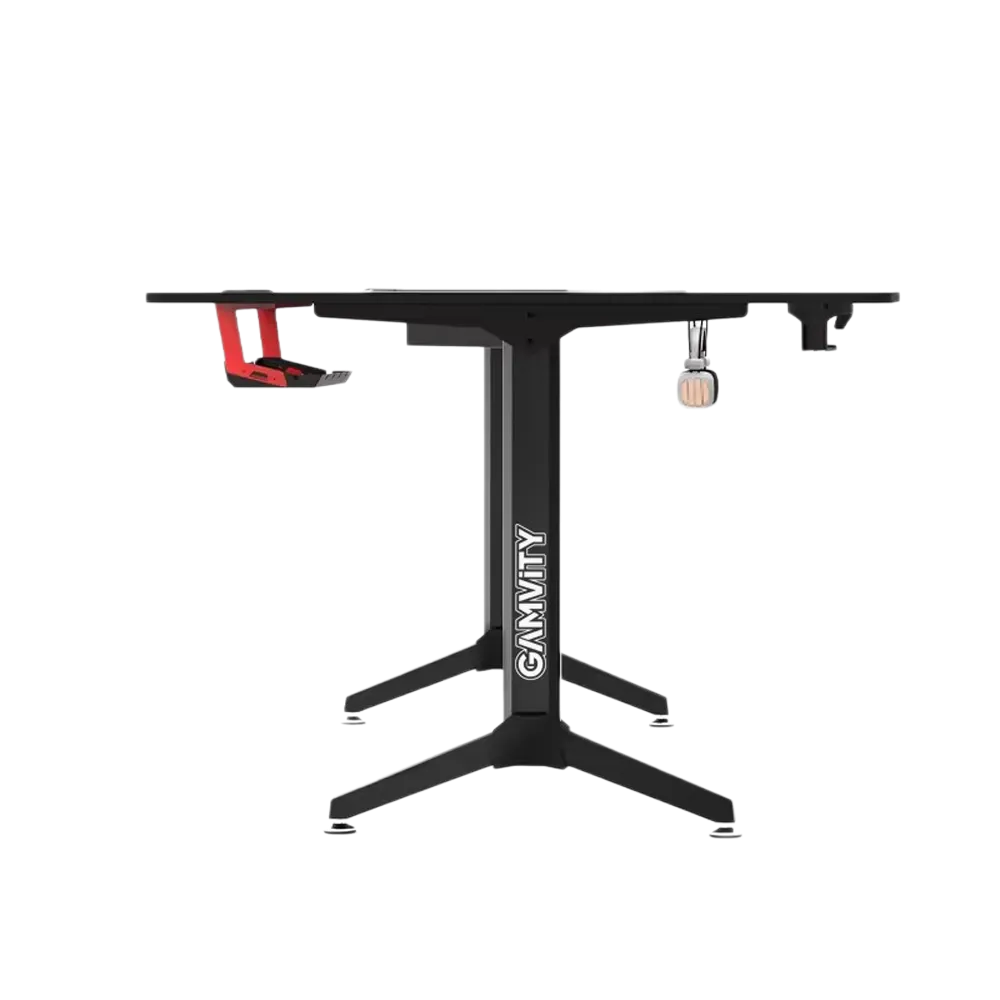 Gamvity Professional Gaming Desk L Shaped (1600*1000*750) - Right Black