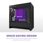 NZXT H3 Flow (2025) micro-ATX Mid Tower Case - All Black