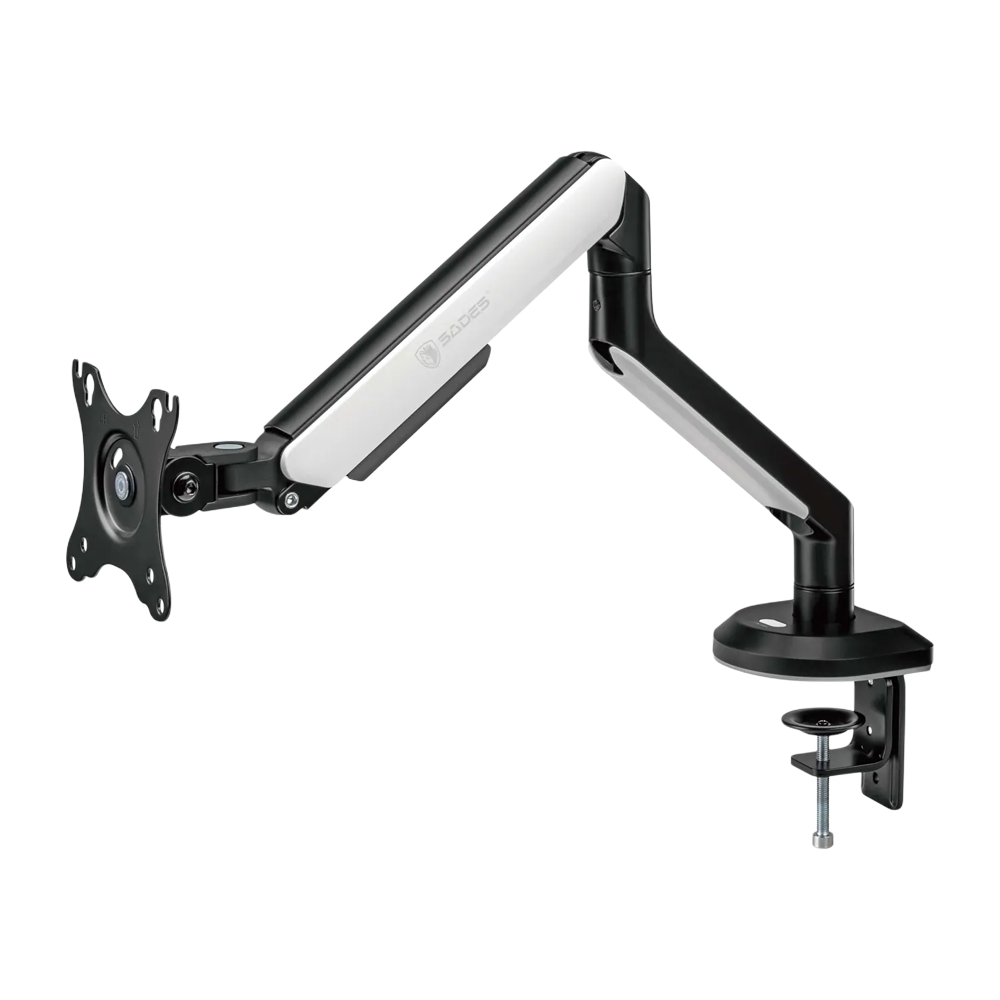 Sades Apep SA-MA02 Single Monitor Mount Arm - Black/White