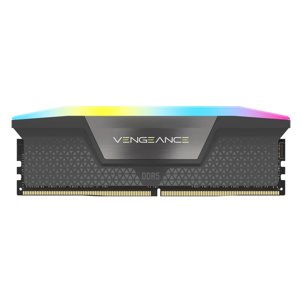 CORSAIR VENGEANCE RGB 32GB (2x16GB) DDR5 6000MT/s CL38 Memory Intel XMP & AMD EXPO - GREY