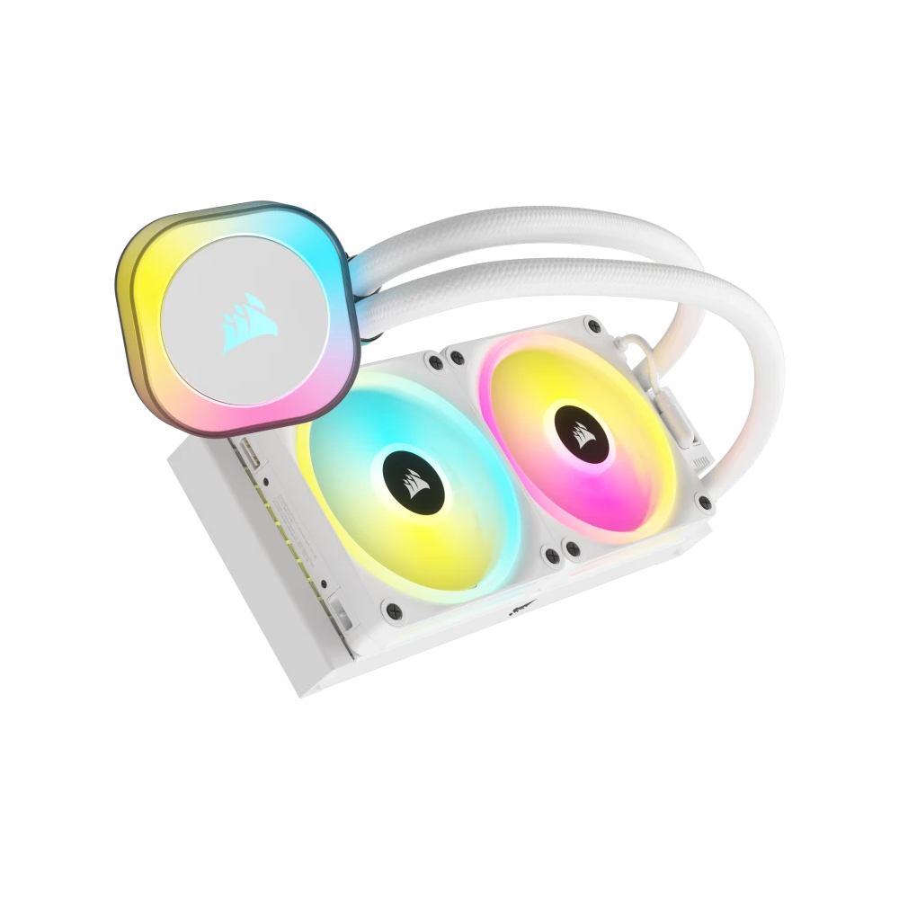 CORSAIR iCUE LINK H100i RGB AIO Liquid CPU Cooler - White
