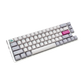 DUCKY ONE 3 TKL PBT HOT SWAP Blue Switch Cherry RGB Wired Mechanical Gaming Keyboard Arabic - Mist Grey