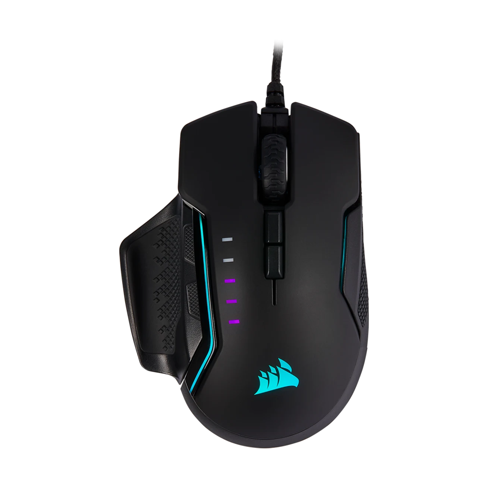 CORSAIR GLAIVE RGB PRO Wired Gaming Mouse - Black