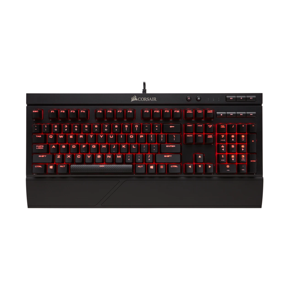 CORSAIR K68 Wired Cherry MX Red Mechanical Keyboard - Black