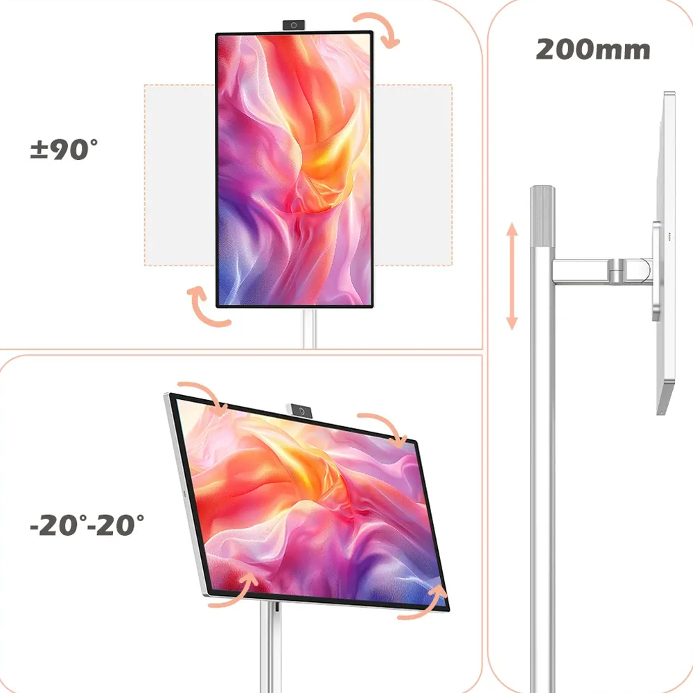 Titan Army 32-inch Android All-in-one Smart Display With Stand 8+128gb - Sliver
