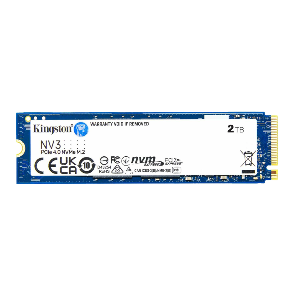 KINGSTON 2000G NV3 M.2 2280 PCIe 4.0 GEN4X4 NVMe SSD (R:6,000 MB/s W:5,000 MB/s)  - 2TB