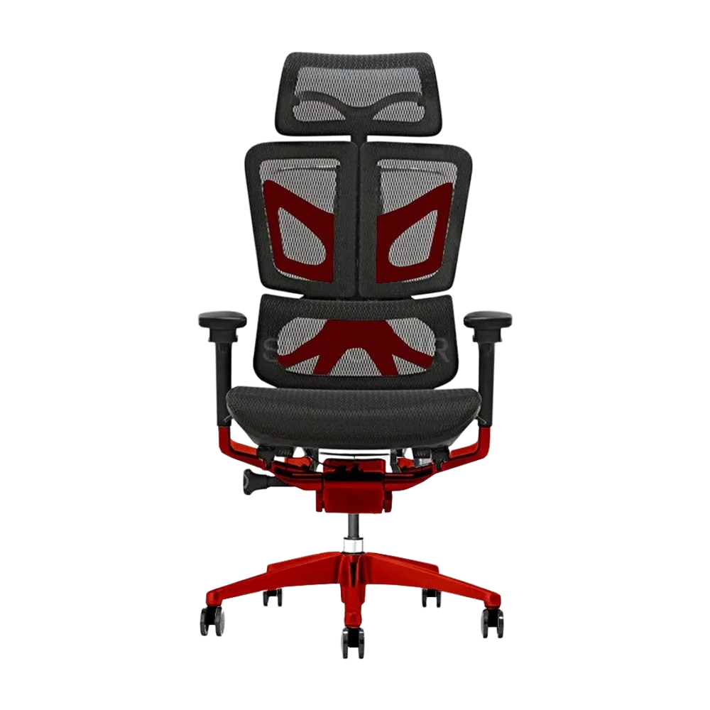 GAMVITY Ergonomic Mesh Office Chair – Red Aluminum Alloy
