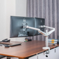 Gamvity Dual Monitor Desk Mount Stand – Adjustable Office LCD Support for 27"–32" Displays