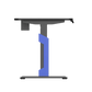 Xd2s Height Adjustable Rgb Gaming Desk Black/blue (140*70)