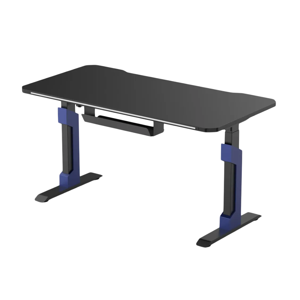 Xd2s Height Adjustable Rgb Gaming Desk Black/blue (140*70)