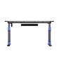 Xd2s Height Adjustable Rgb Gaming Desk Black/blue (140*70)