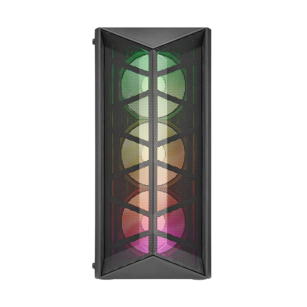 FSP CMT211A RGB Tempered Glass ATX Mid Tower Case - Black