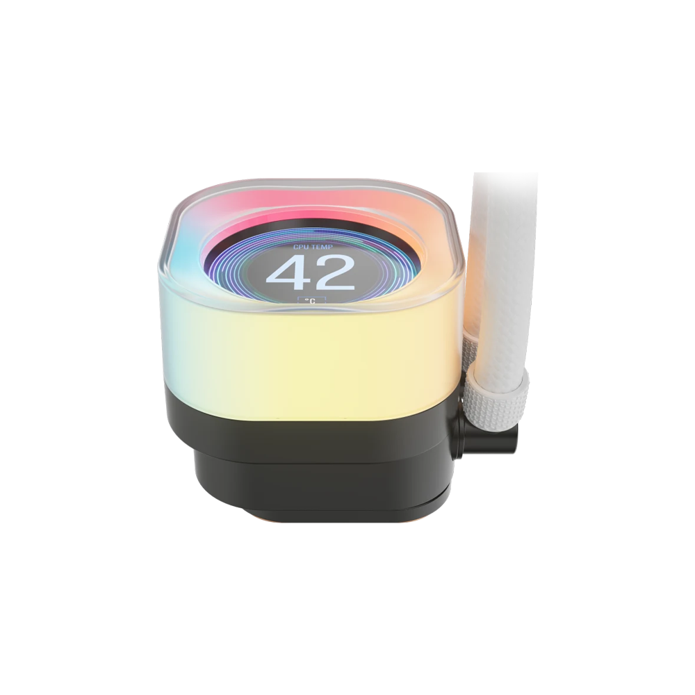 CORSAIR iCUE LINK TITAN 240 RX LCD Liquid CPU Cooler - White