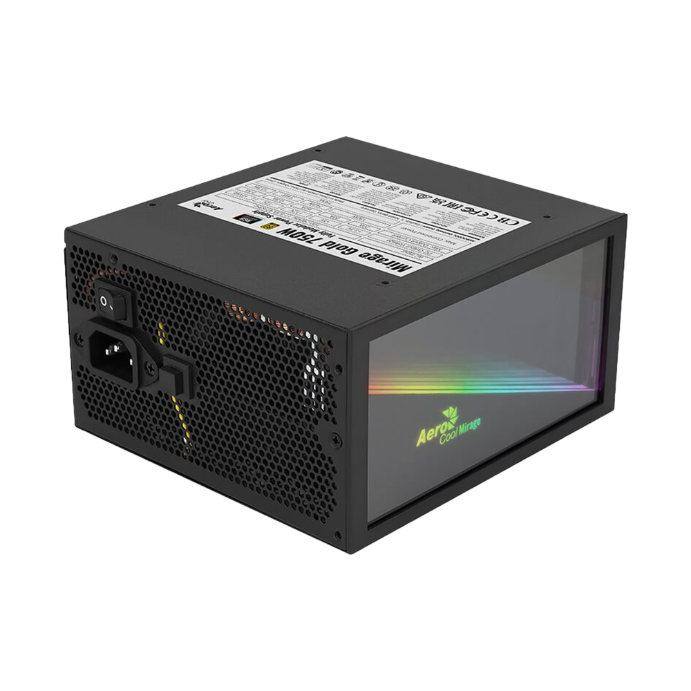AEROCOOL MIRAGE 750W Gold Fully Modular Power Supply - Black