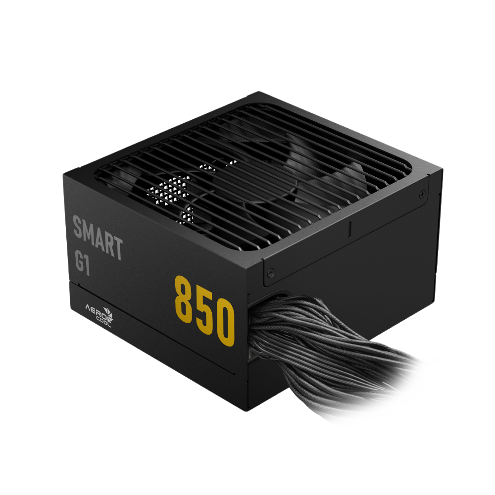AEROCOOL SMART G1 - 850W 80 Plus Gold Power Supply - Black