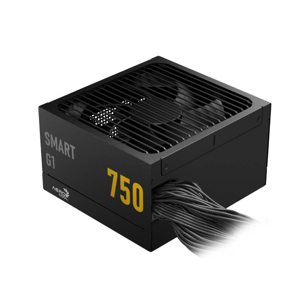 AEROCOOL SMART G1 - 750W 80 Plus Gold Power Supply - Black