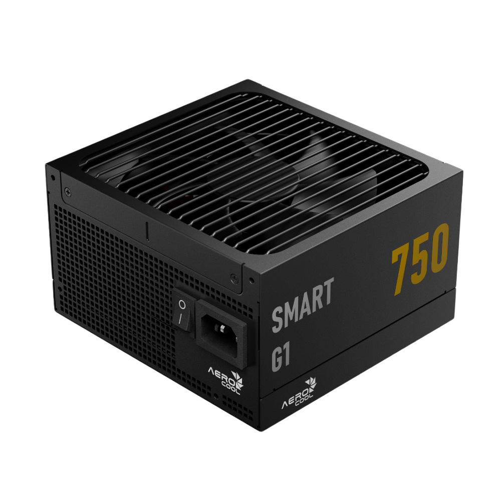 AEROCOOL SMART G1 - 750W 80 Plus Gold Power Supply - Black