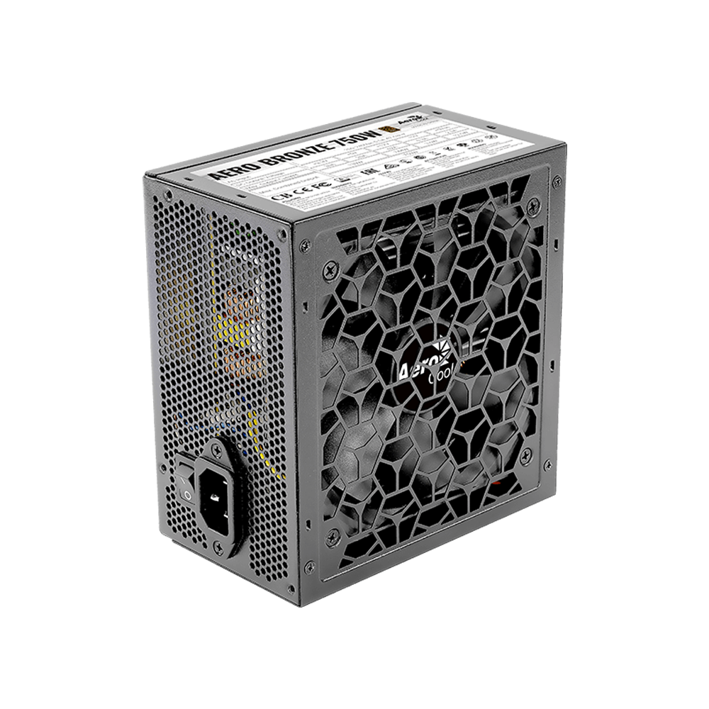 AEROCOOL AERO BRONZE 750W 80Plus Bronze Power Supply - Black