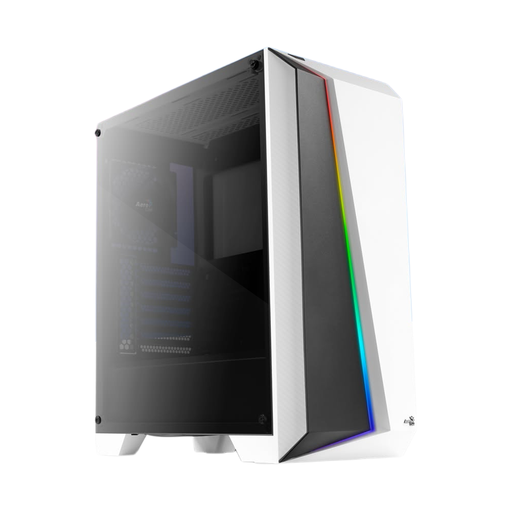 Aerocool Cylon Pro RGB Mid Tower Case - White