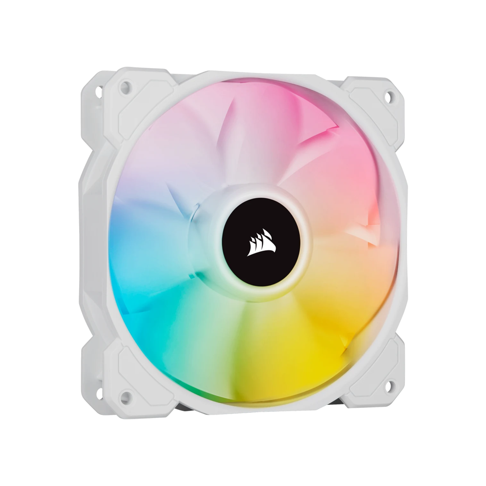 CORSAIR iCUE SP120 RGB ELITE Performance 120mm PWM Fan Single - White