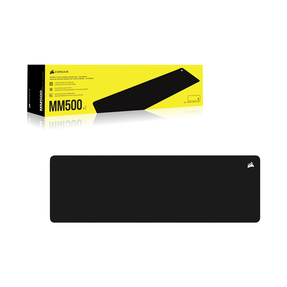 CORSAIR MM500 v2 Hybrid Cloth Gaming Mouse Pad - Extended