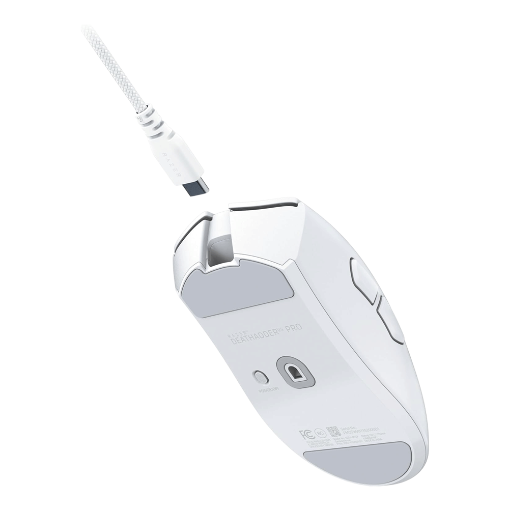 RAZER DeathAdder V4 Pro Wireless Gaming Mouse - White