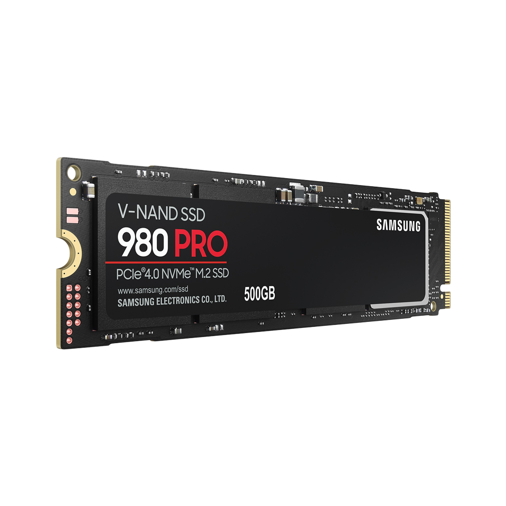 SAMSUNG 980 PRO SSD 500GB PCle 4.0 NVMe M.2 (R-7,000 MB/s W-5,100 MB/s)-500MB