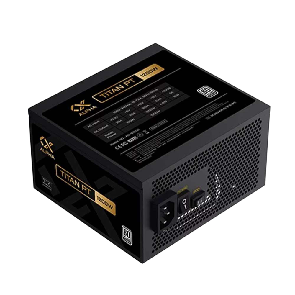 XIGMATEK TITAN 80 Plus 1200W Platinum GEN 5.0 Full Modular Power Supply - Black