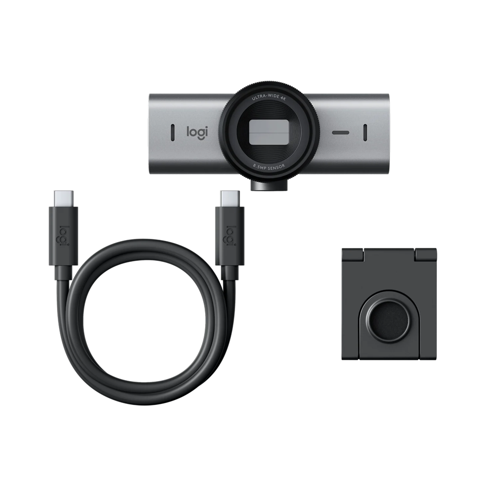 Logitech MX Brio 4K Ultra HD Collaboration and Streaming Webcam - Pale Grey
