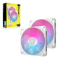 CORSAIR RX140 iCUE LINK RX140 RGB 140mm PWM Fan Twin Starter Kit - White