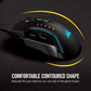 CORSAIR GLAIVE PRO RGB Wired Gaming Mouse (EU) - Black