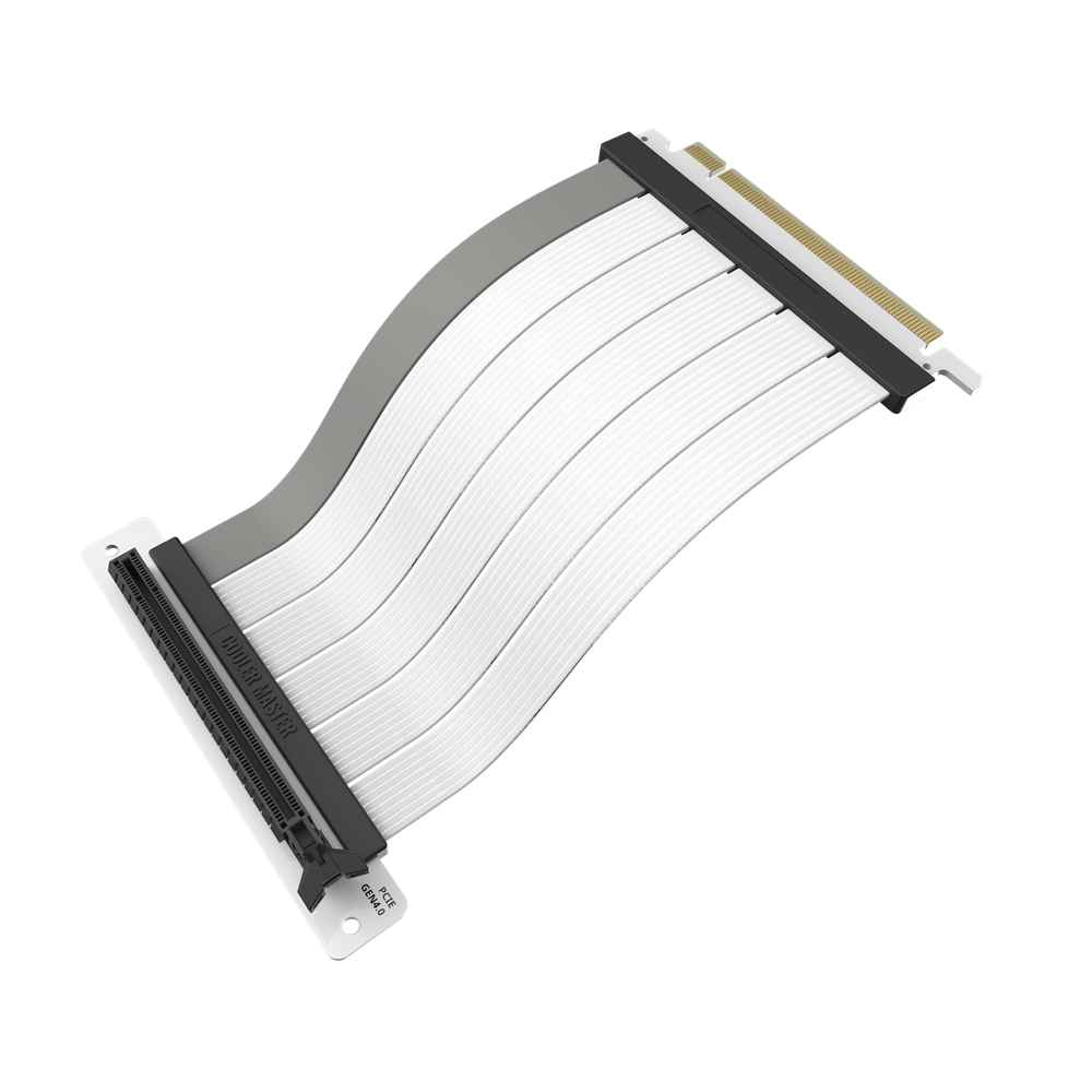 COOLER MASTER RISER CABLE PCIE 4.0 X16 - 200MM V2 Master Accessory - White