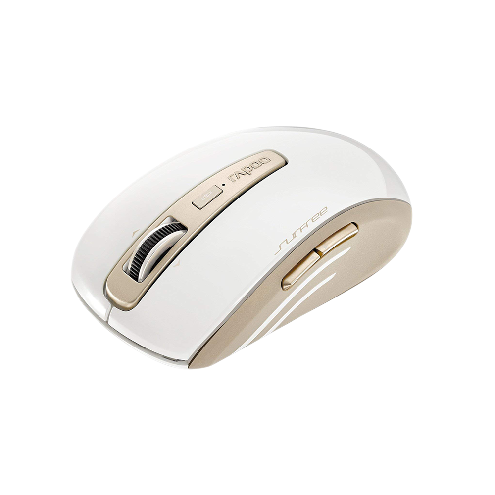 RAPOO Wireless Laser 3920P 5GHz Mouse  - White/Gold