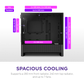NZXT H3 Flow (2025) micro-ATX Mid Tower Case - All Black