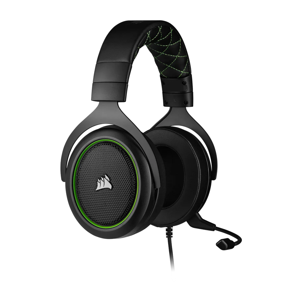 CORSAIR HS50 PRO STEREO Wired Gaming Headset - Green (EU)
