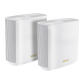 ASUS ZenWiFi AX XT8 - AX6600 Whole-Home Tri-band Mesh WiFi 6 System 2 Pack - White