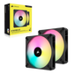 CORSAIR iCUE AF140 RGB ELITE 140mm PWM Dual Fan Kit - Black