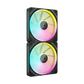 CORSAIR iCUE LINK LX140 RGB 140mm PWM Fans Starter Kit - Black