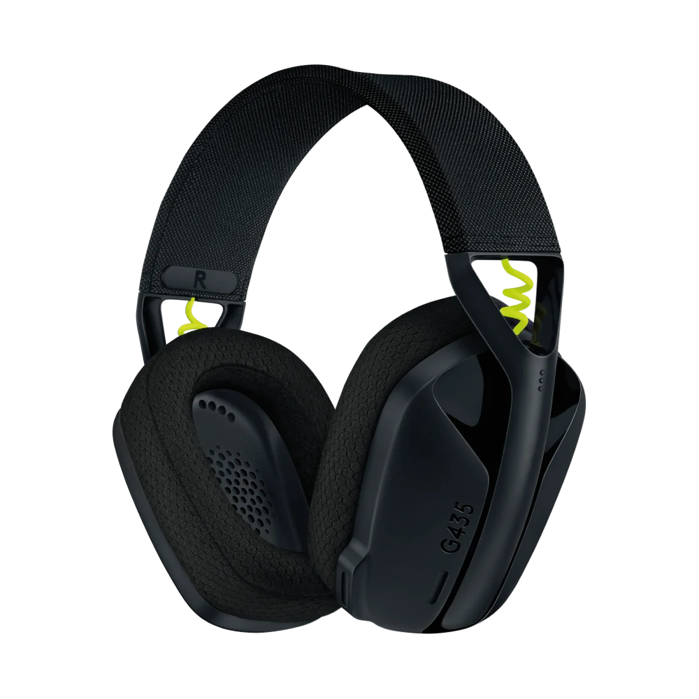 Logitech G435 LIGHTSPEED Wireless Gaming Headset - Black/Neon Yellow