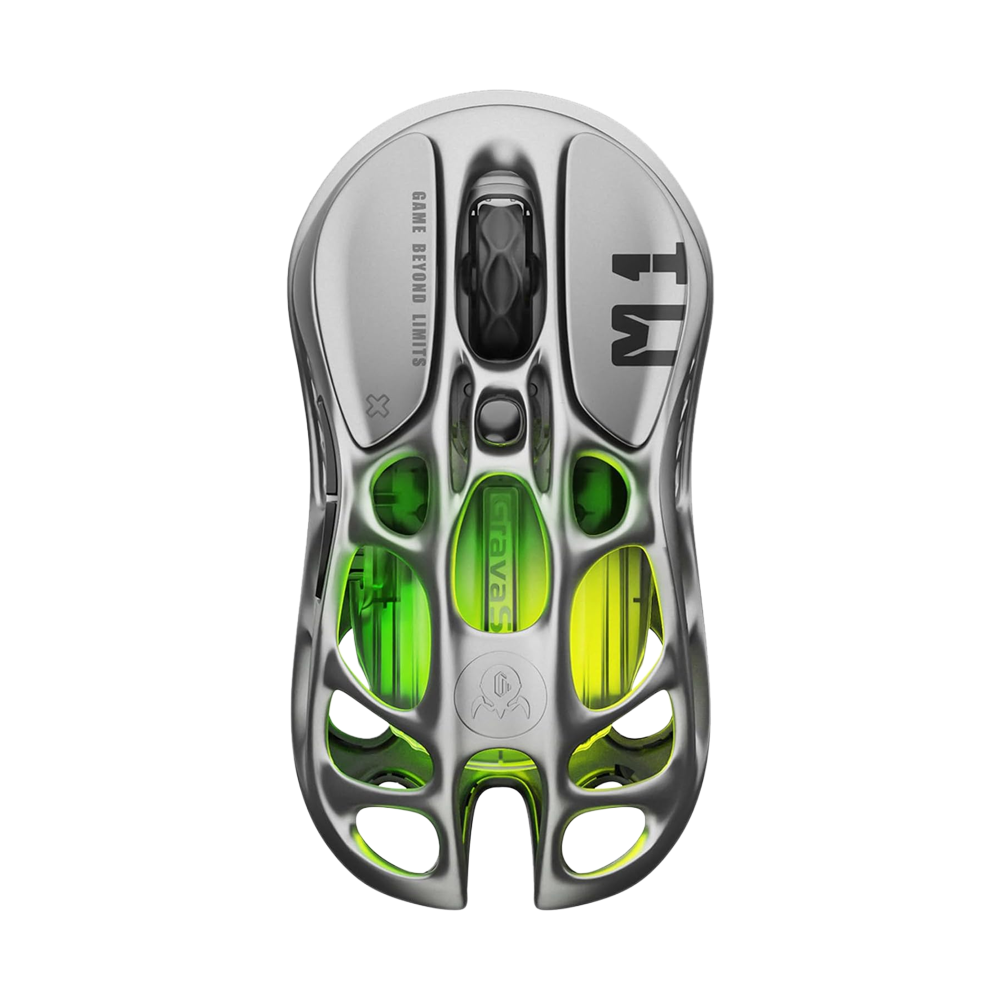 GravaStar Mercury M1 Pro Wireless Gaming Mouse - Gunmetal gray