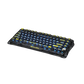 GravaStar Mercury K1 Lite 75% Wireless Mechanical Gaming Keyboard - Transparent Black