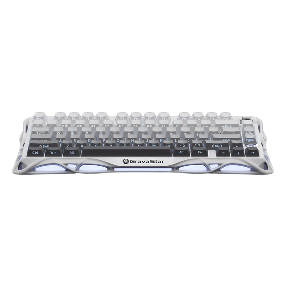 GravaStar Mercury K1 75% Wireless Mechanical Gaming Keyboard - Gradient White