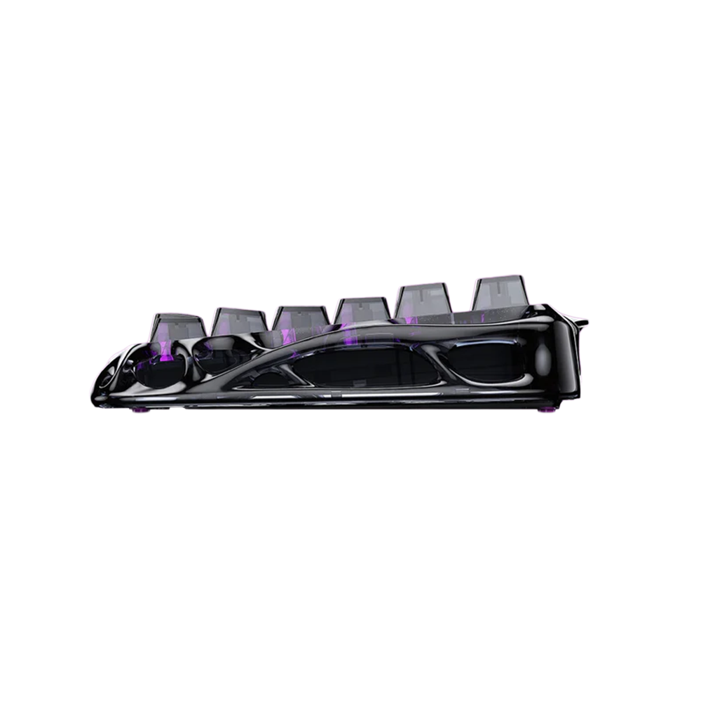 GravaStar Mercury V75 Lite 75% Hall Effect Magnetic Switch Wired Gaming Keyboard - Transparent Black