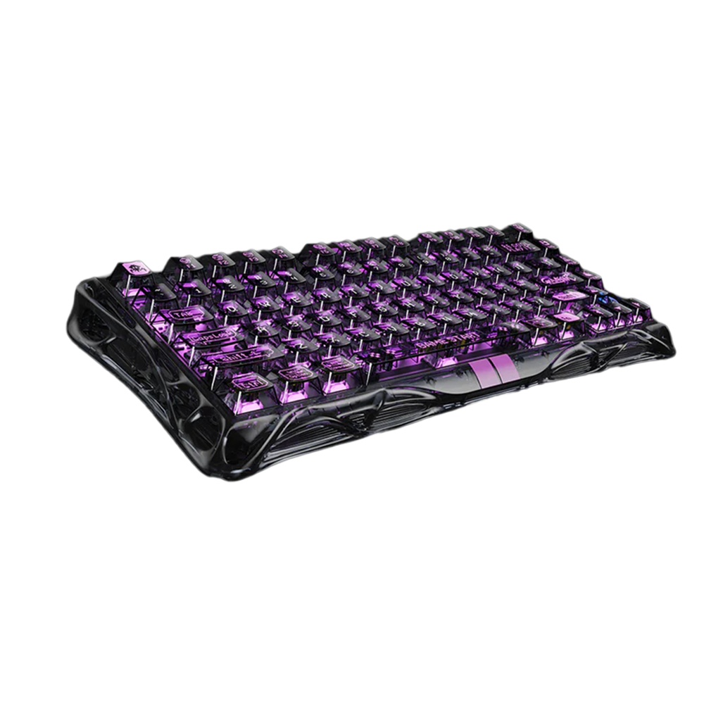 GravaStar Mercury V75 Lite 75% Hall Effect Magnetic Switch Wired Gaming Keyboard - Transparent Black