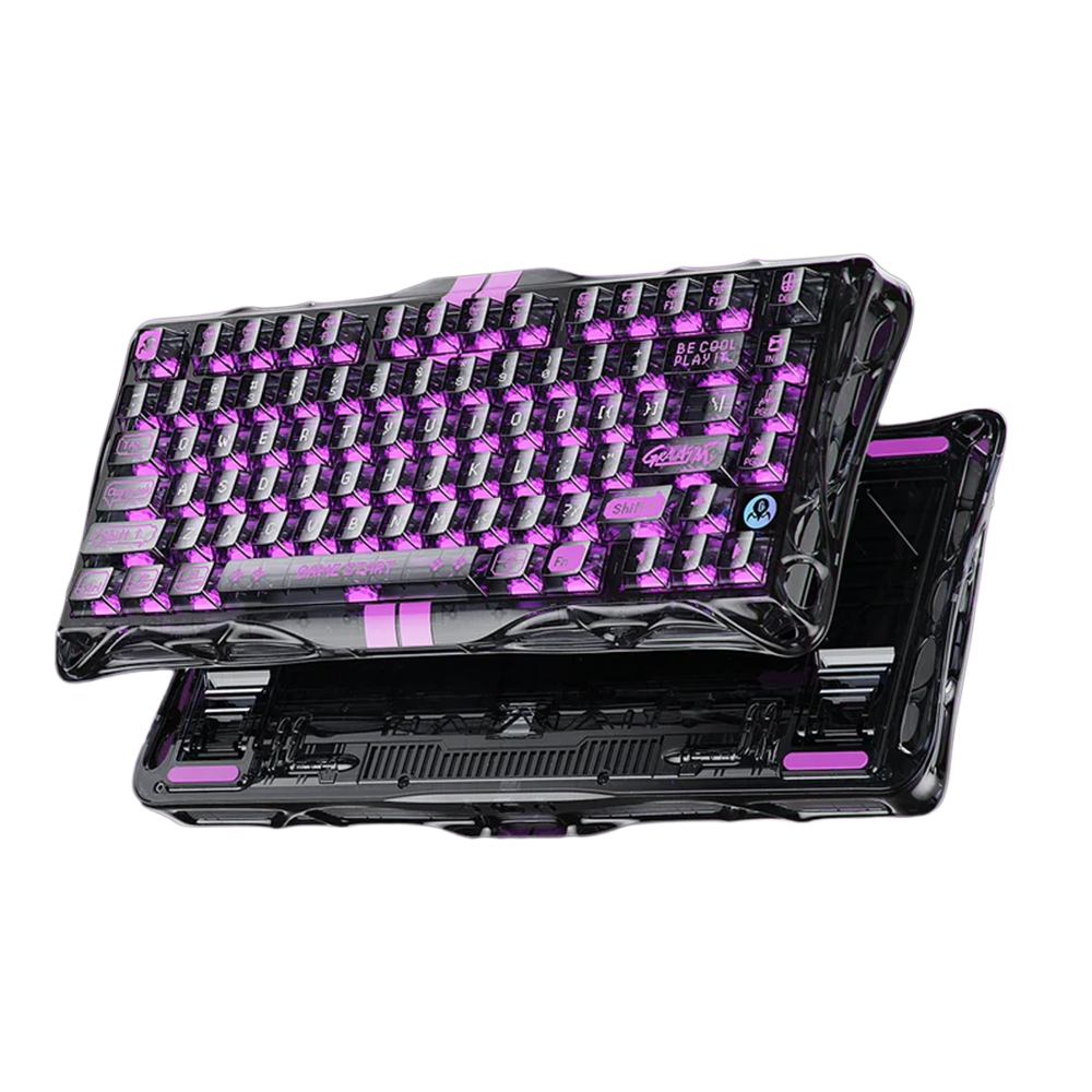 GravaStar Mercury V75 Lite 75% Hall Effect Magnetic Switch Wired Gaming Keyboard - Transparent Black