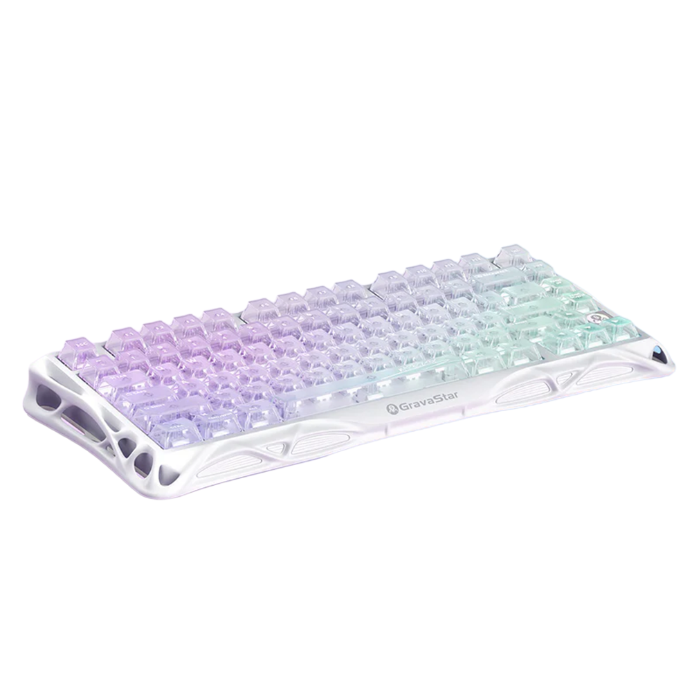 GravaStar Mercury K1 Lite 75% Mechanical Wireless Gaming Keyboard - Crystal Aurora