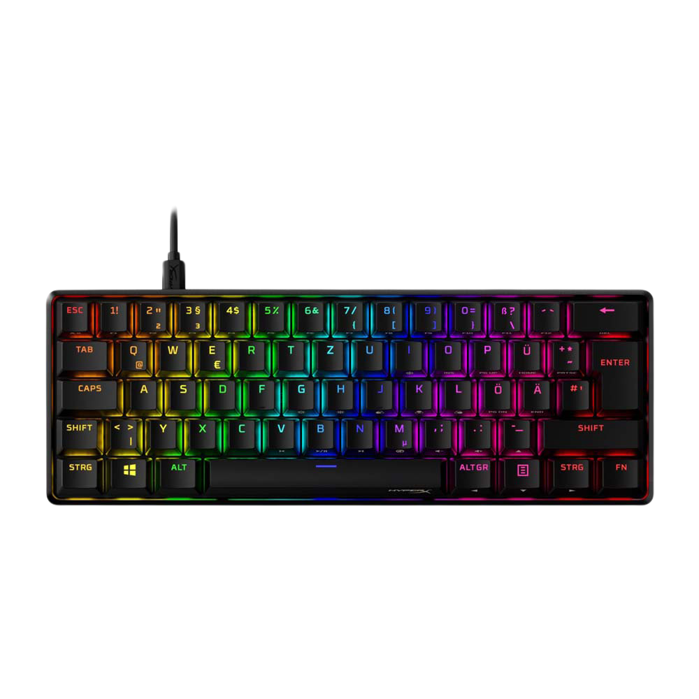 HYPERX ALLOY ORIGINS 60 RGB Wired Red Switch Mechanical Gaming Keyboard - Black