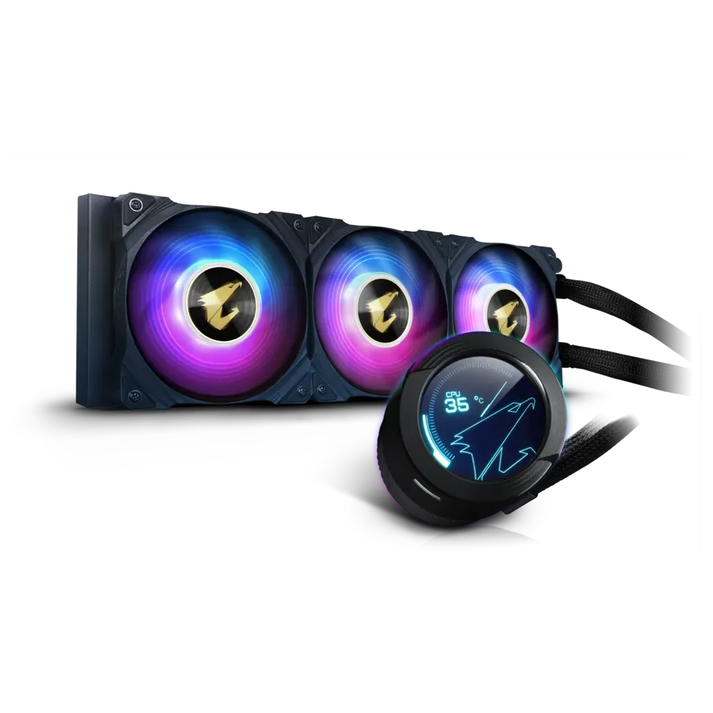 GIGABYTE AORUS WATERFORCE X 360 AIO Liquid Cooler - Black