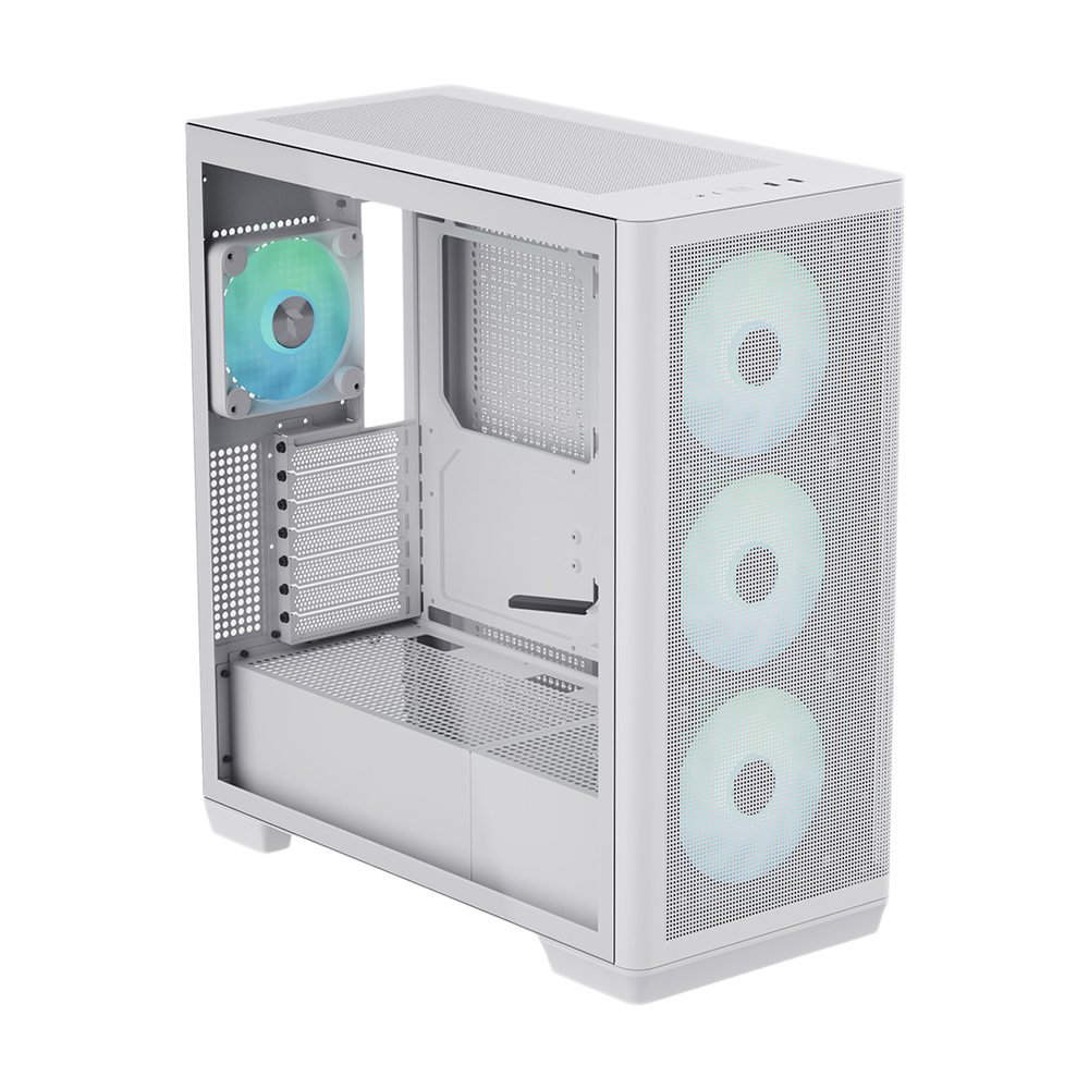 APNX CREATOR C1 V1 ARGB Fan x 4 Mid Tower Case - White